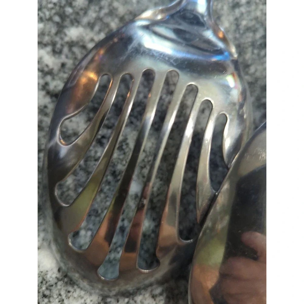 3 Vintage Revere Ware Heavy Duty Stainless Steel w/Silicone Grip Cooking Utensil